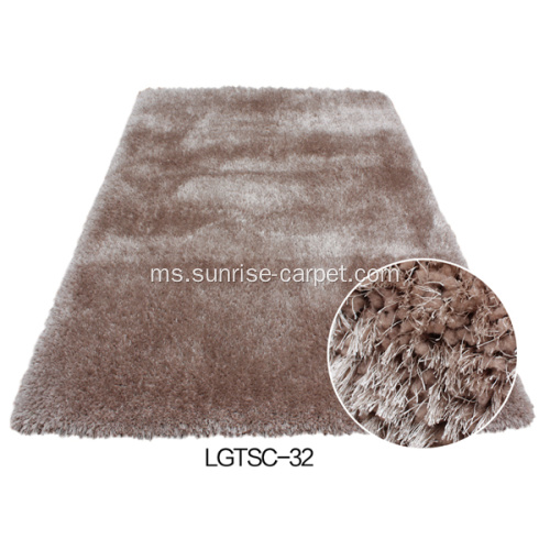 Berkualiti tinggi sendat & Silk Shaggy Carpet